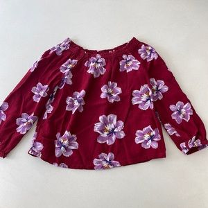 EUC Old Navy floral top, 4T